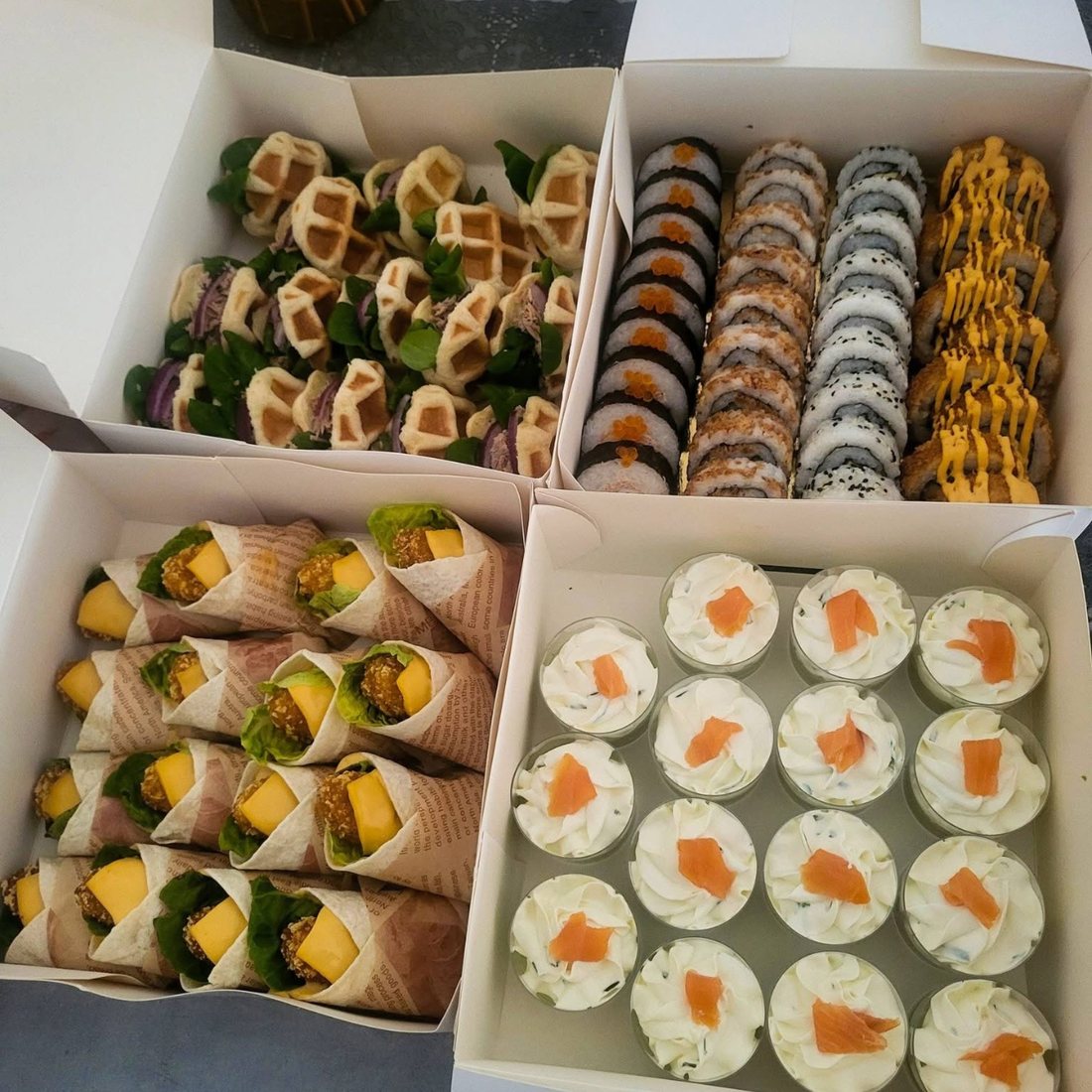 Pièces salées de buffet dînatoire